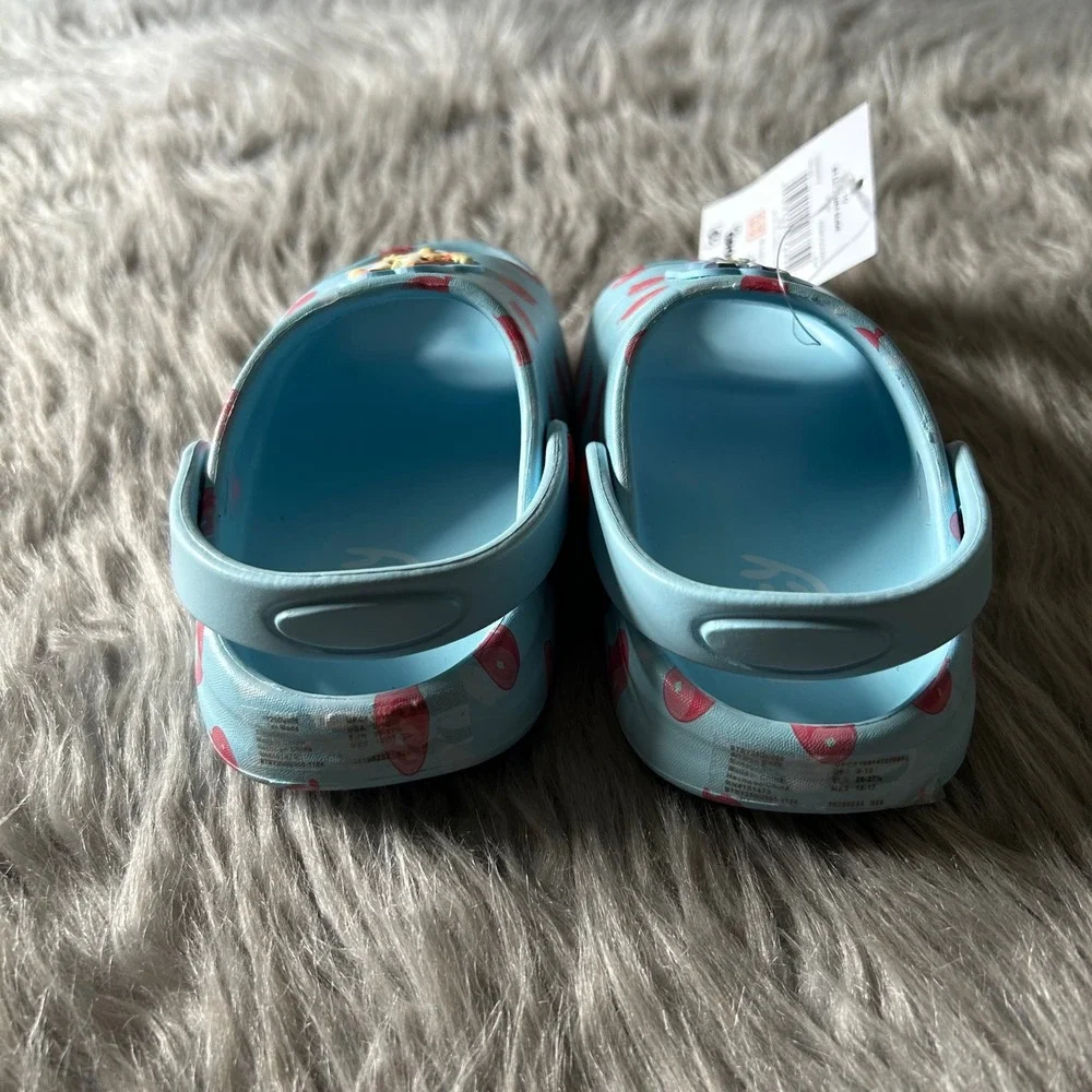 Bluey Ground Up Sandals‎ Toddler Boys Size 9-10 Blue Slip On Shoes Open Toe